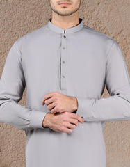 GREY BLENDED UNSTITCHED KAMEEZ SHALWAR FABRIC