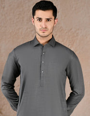 GREY BLENDED UNSTITCHED KAMEEZ SHALWAR FABRIC