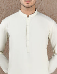 IVORY BLENDED UNSTITCHED KAMEEZ SHALWAR FABRIC