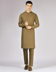 ANTIQUE BROWN UNSTITCHED KAMEEZ SHALWAR FABRIC