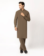BROWN UNSTITCHED FABRIC