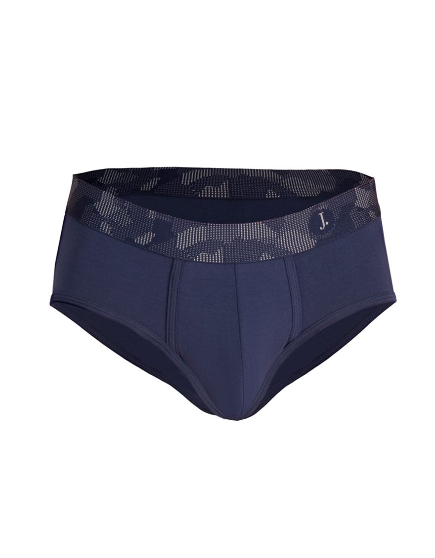GREY & NAVY PACK OF 2 COTTON BRIEF