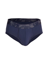 GREY & NAVY PACK OF 2 COTTON BRIEF