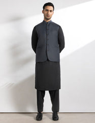 CHARCOAL SUITING WAISTCOAT