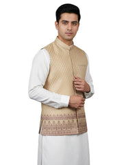 BROWN BLENDED WAISTCOAT | JJVC-A-33260