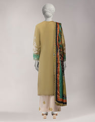 GREEN LAWN EMBROIDERED STITCHED 3PC