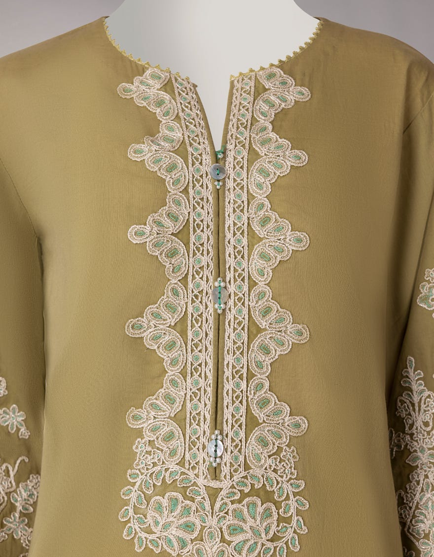 GREEN LAWN EMBROIDERED STITCHED 3PC