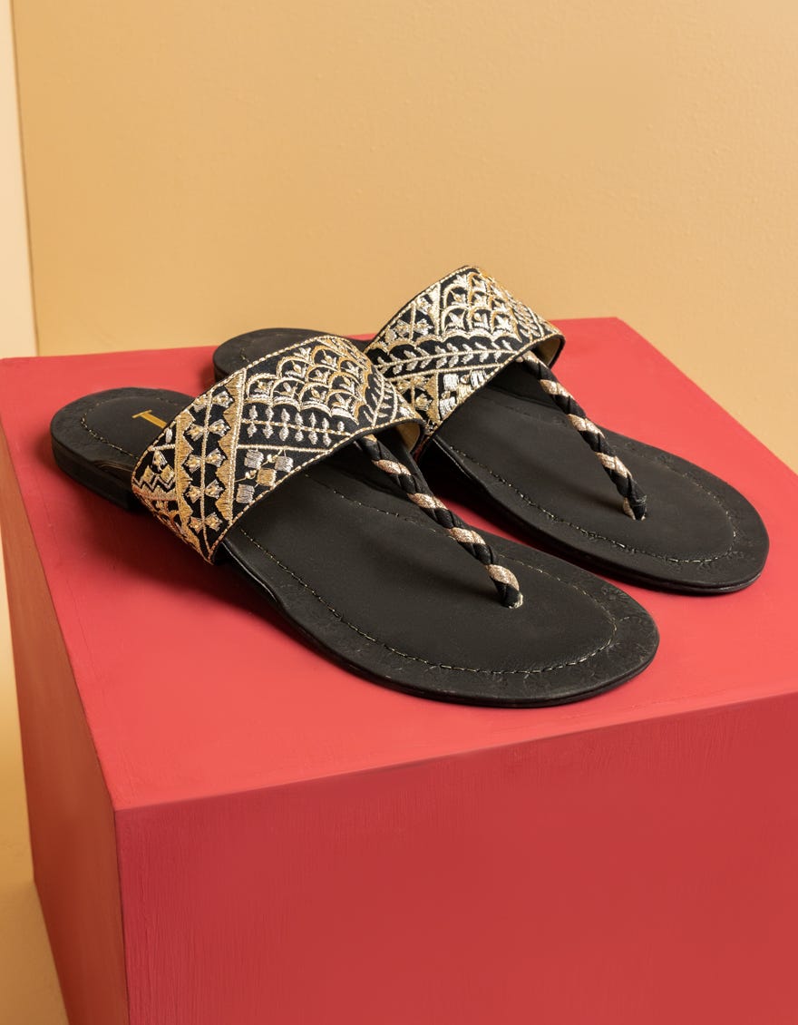BLACK KOLHAPURI | JLFWC-25-1278
