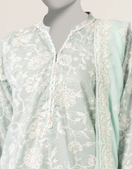GREEN LAWN EMBROIDERED STITCHED 3PC