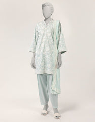GREEN LAWN EMBROIDERED STITCHED 3PC