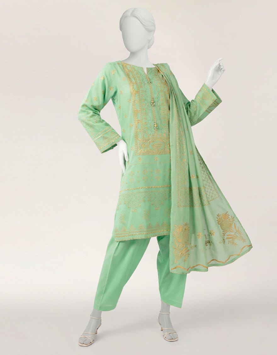 green-chiffon-dyed-stitched-3pc-jls26568s