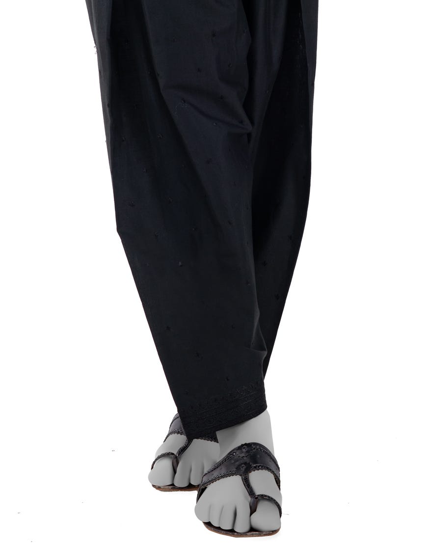 BLACK LAWN SHALWAR