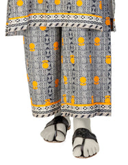 BLACK PRINTED LAWN TROUSERS