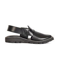 BLACK PESHAWARI SANDALS
