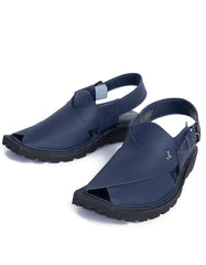 BLUE PLAIN PESHAWARI SANDALS