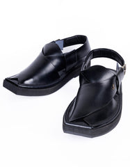 BLACK TRENDY PESHAWARI SANDALS