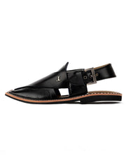 BLACK PESHAWARI SANDALS