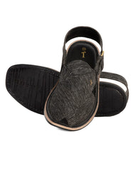 BLACK PESHAWARI SANDALS