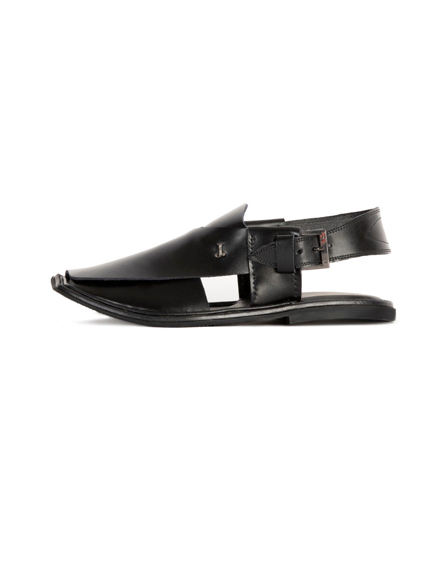 BLACK PESHAWARI SANDALS