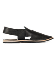BLACK PESHAWARI SANDALS