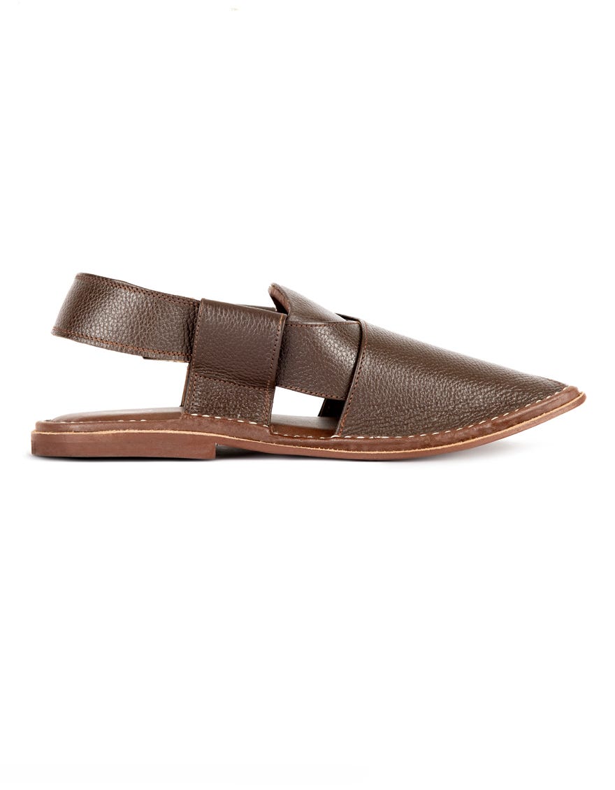 DARK BROWN PESHAWARI SANDALS