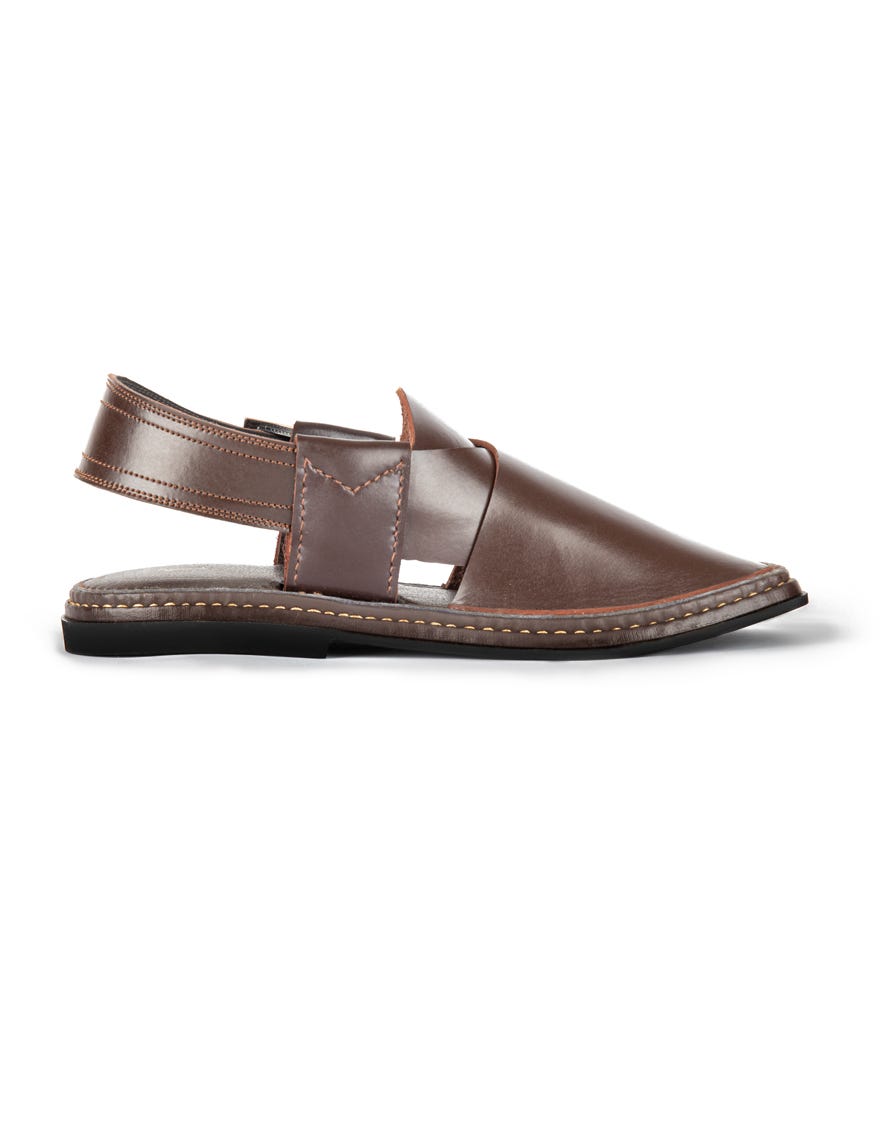 DARK BROWN PESHAWARI SANDALS