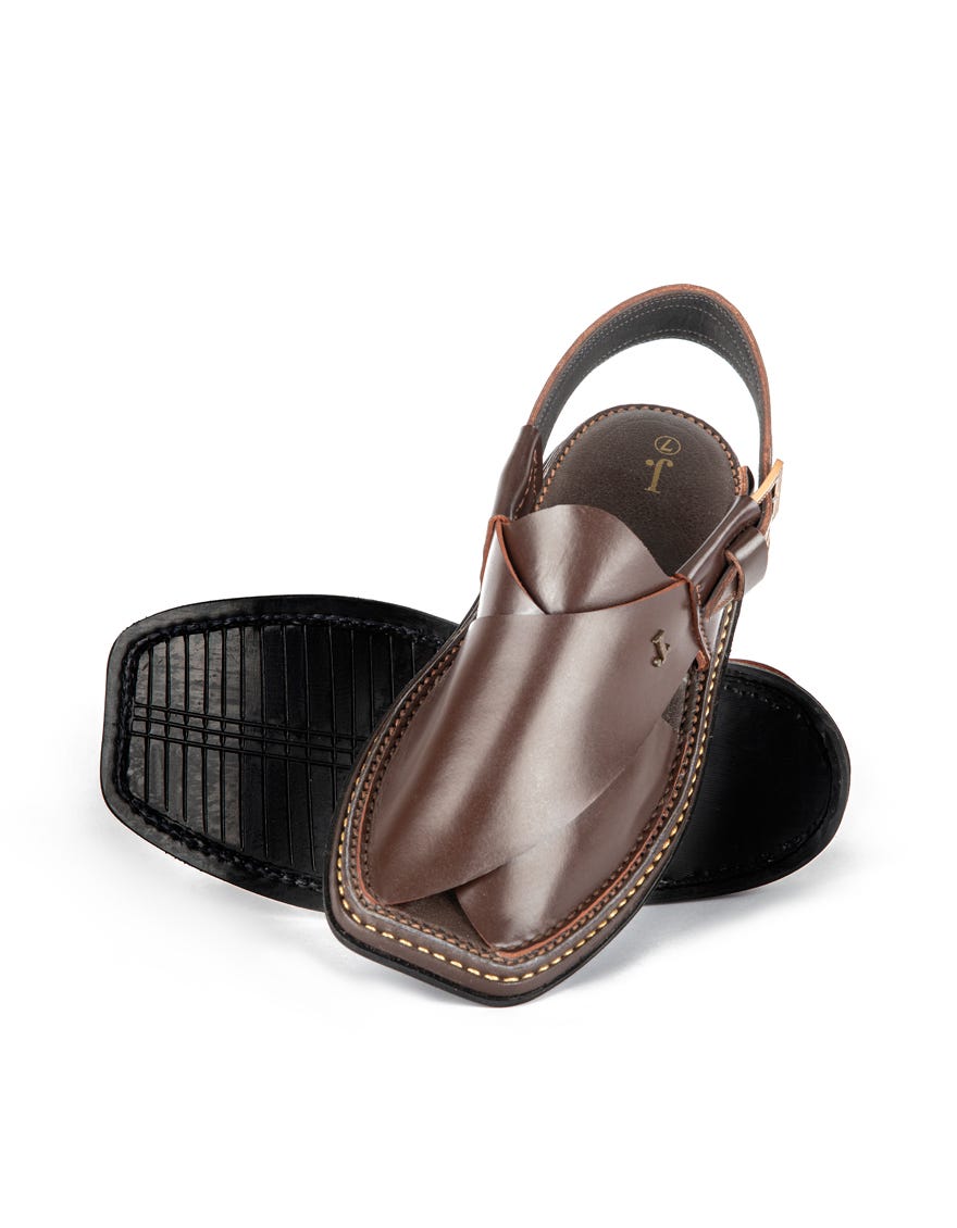DARK BROWN PESHAWARI SANDALS