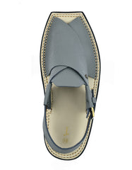GREY TEXTURED PESHAWARI SANDALS