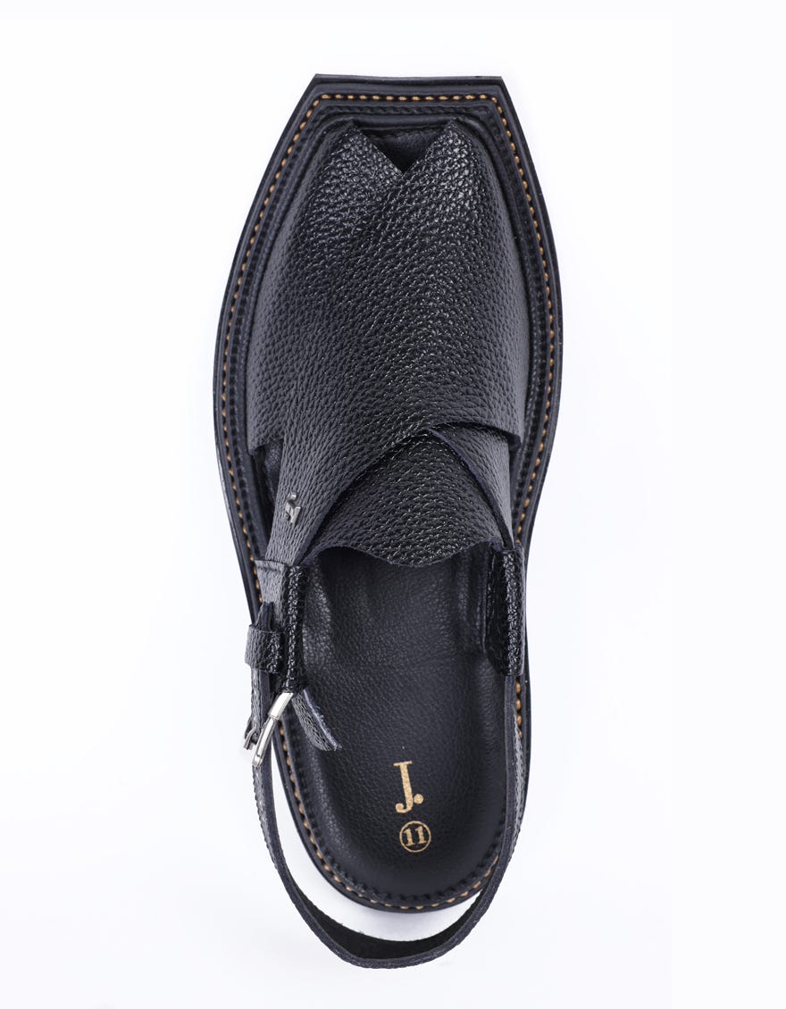 BLACK TRENDY PESHAWARI SANDALS