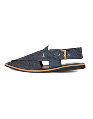BLUE PESHAWARI SANDALS