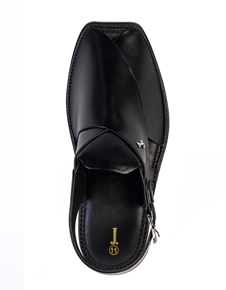 BLACK TRENDY PESHAWARI SANDALS