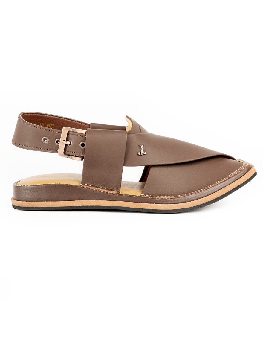 CHOCOLATE BROWN HIGH CHROME PESHAWARI SANDALS