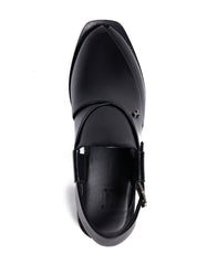 BLACK TRENDY PESHAWARI SANDALS
