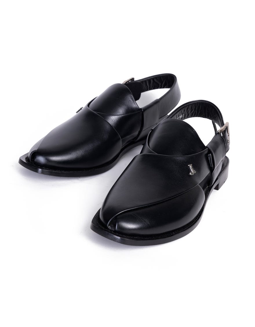 BLACK TRENDY PESHAWARI SANDALS