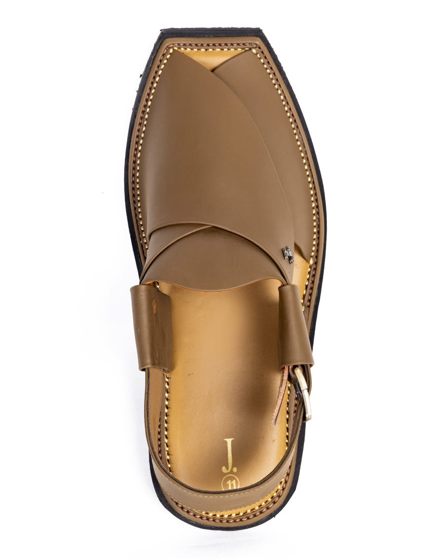 CAMEL BROWN TRENDY PESHAWARI SANDALS