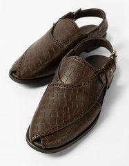 coffee-textured-peshawari-sandals-jpc023pesh
