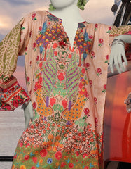 GREEN LAWN PRINTED KURTI | JJLK-S-JSS-25-328