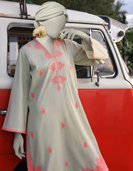 GREEN LAWN EMBROIDERED KURTI | JJLK-S-JSS-25-351