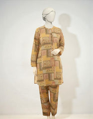 MULTICOLOR LAWN PRINTED KURTI