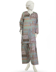 MULTICOLOR LAWN PRINTED KURTI