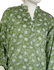 GREEN LAWN PRINTED KURTI