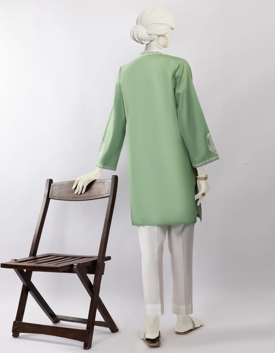 GREEN LAWN EMBROIDERED KURTI