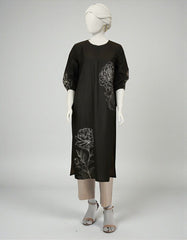 BLACK LAWN DIGITAL PRINTED KURTI | JJLK-S-JSS-25-462