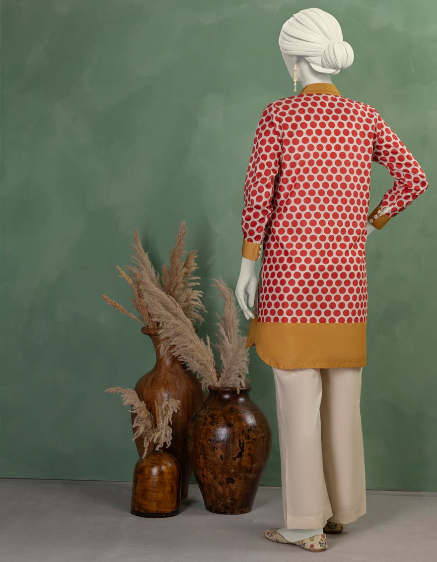 MULTICOLOR LAWN DIGITAL PRINTED KURTI