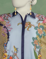 BLUE LAWN DIGITAL PRINTED KURTI
