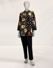 BLACK LAWN DIGITAL PRINTED KURTI