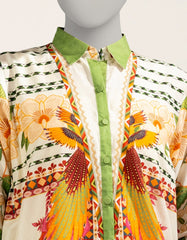 OFF WHITE LAWN DIGITAL PRINTED KURTI