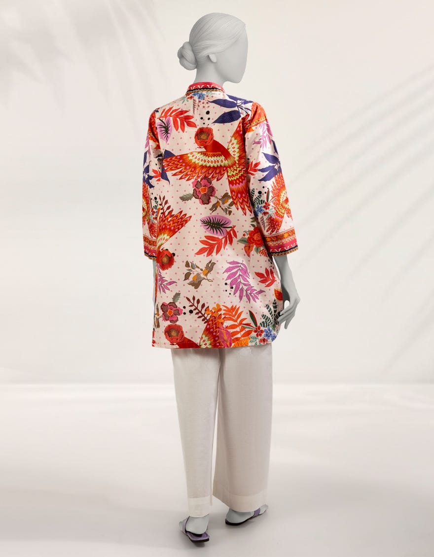 MULTICOLOR LAWN DIGITAL PRINTED KURTI