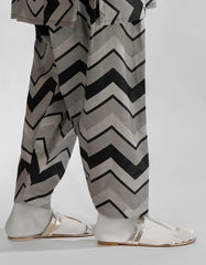 BLACK LAWN PRINTED SHALWAR