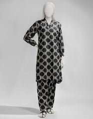 BLACK LAWN PRINTED KURTI